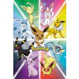 Multifärgade Tavlor & Posters Barnrum GB Eye Pokemon Eevee Evolution Maxi