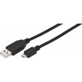 Monacor USB-kabel Kablar Monacor USB A-USB Micro-B 1.8m