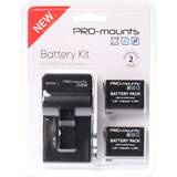 PRO-mounts Laddare Batterier & Laddbart PRO-mounts Battery Kit Hero 4