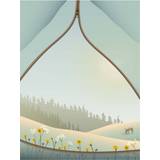 Vissevasse Tent with a View Poster 50x70cm
