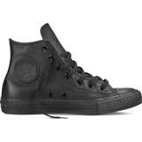 Converse skor höga svart Converse Chuck Taylor All Star Leather - Black Mono