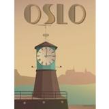 Vissevasse Oslo Aker Brygge Poster 30x40cm