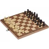 Goki Chess Set in a Wooden Hinged Case