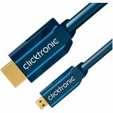 ClickTronic HDMI-kablar - Rund ClickTronic Casual HDMI - HDMI Micro 5m