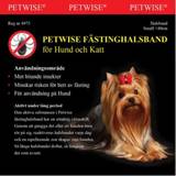 Husdjur Petwise Fästinghalsband Hund
