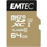 Emtec USB 3.0/3.1 (Gen 1) Minneskort & USB-minnen Emtec Speedin MicroSDXC UHS - I U3 64GB 95MB/s