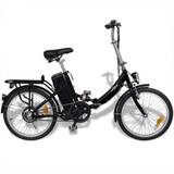 I hopfällbar cykel vidaXL Folding Bike - Black Unisex