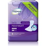 Mjukgörande Intimhygien & Mensskydd TENA Lady Maxi Night 6-pack