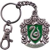 Gröna - Metall Nyckelringar Noble Collection Harry Potter Keychain - Slytherin Crest