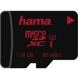 Hama microSDXC Minneskort & USB-minnen Hama MicroSDXC UHS-l U3 80MB/s 128GB
