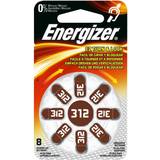 Batterier - Hörapparatsbatteri Batterier & Laddbart Energizer 312 8-pack