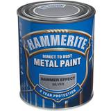 Hammarlack målarfärg Hammerite Hammer Metallfärg Silver 0.75L