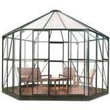 Säkerhetsglas Orangeri Halls Greenhouses Atrium 9m² Aluminium Glas