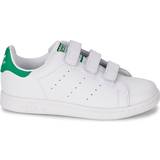 Barnskor adidas Kid's Stan Smith Strap - Footwear White/Green/Green