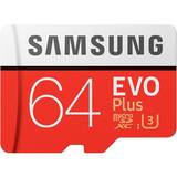 Minneskort & USB-minnen Samsung EVO Plus MicroSDXC UHS-I U3 64GB