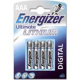 Batterier - Lithium Batterier & Laddbart Energizer Ultimate AAA 4-pack