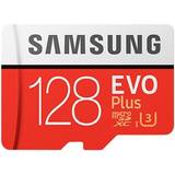 Minneskort Samsung EVO Plus MicroSDXC UHS-I U3 128GB