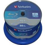 25 GB - Blu-ray Optisk lagring Verbatim BD-R 25GB 6x Spindle 50-Pack