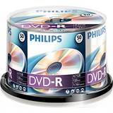 Optisk lagring Philips DVD-R 4.7GB 16x Spindle 50-Pack