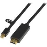 HDMI-kablar Deltaco HDMI-DisplayPort Mini 3m