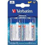 Verbatim Batterier & Laddbart Verbatim D Alkaline 2-pack