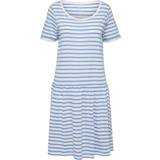 Midiklänningar - Randiga Selected Soft Short Sleeved Dress Blue/Allure