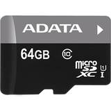 64 GB - microSDHC Minneskort & USB-minnen Adata Premier MicroSDHC UHS-I U1 64GB