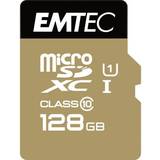 Emtec USB 3.0/3.1 (Gen 1) Minneskort & USB-minnen Emtec Gold+ MicroSDXC Class 10 128GB