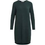 Vila Korta klänningar Vila Simple Knitted Dress - Green/Pine Grove