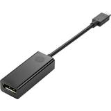 DisplayPort-kablar - Hane - Hona HP USB-C - Displayport M-F 0.2m