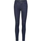 54 - Dam - W30 Jeans Vero Moda Slim Fit Medium Waist Jeans - Blue/Dark Blue Denim