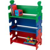 Multifärgade Bokhyllor Barnrum Kidkraft Puzzle Book Shelf Primary