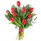 Band Snittblommor Kärleksblommor Red Tulips Blandade blommor