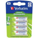 Verbatim NiMH Batterier & Laddbart Verbatim AA Premium Rechargeable 4-pack