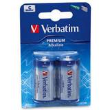 C (LR14) Batterier & Laddbart Verbatim C Alkaline 2-pack