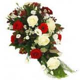 Blommor till begravning & kondoleanser Funeral Flowers Silence Low Lång bukett