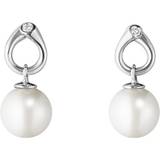 Diamanter Örhängen Georg Jensen Magic Earrings - White Gold/Pearl/Diamond