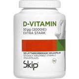 D-vitaminer - Leder Vitaminer & Mineraler Skip Nutrition D-Vitamin 50mcg 120 st