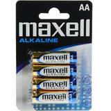 Alkaliska - Engångsbatterier Batterier & Laddbart Maxell AA Alkaline Blister 4-pack