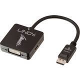 Lindy DisplayPort - HDMI/VGA/DVI-D Adapter M-F 0.2m