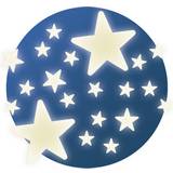 Vita Väggdekor Barnrum Djeco Stars Wall Sticker