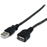 PVC - USB A-USB A - USB-kabel Kablar StarTech USB A - USB A M-F 2.0 1m
