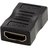 High Speed with Ethernet (4K) - Kabeladaptrar Kablar Deltaco HDMI - HDMI F-F Adapter