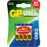Alkaliska Batterier & Laddbart GP Batteries Ultra Plus AAA 4-pack