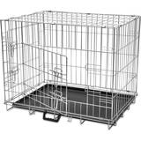 VidaXL Hundar - Hundburar & Transportväskor Husdjur vidaXL Foldable Dog Cage M