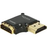 DeLock High Speed with Ethernet (4K) - Kabeladaptrar Kablar DeLock HDMI - HDMI High Speed with Ethernet (angled) Adapter M-F
