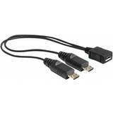Kablar DeLock USB Micro-B-USB Micro-B M-F 0.2m