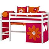 HoppeKids Orange Textilier HoppeKids Flower Power Curtain for Halfhigh Bed or Bunkbed 70x160cm