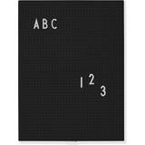 Blåa Väggdekorationer Design Letters Letter Board A4 Anslagstavla 21x29.7cm