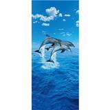 Ideal Decor Murals Easy up tapeter Ideal Decor Murals Three Dolphins (00599)